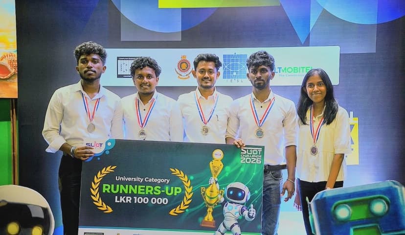 23 Batch Team GTricks Secures First Runners-Up at SLIoT Challenge 2026